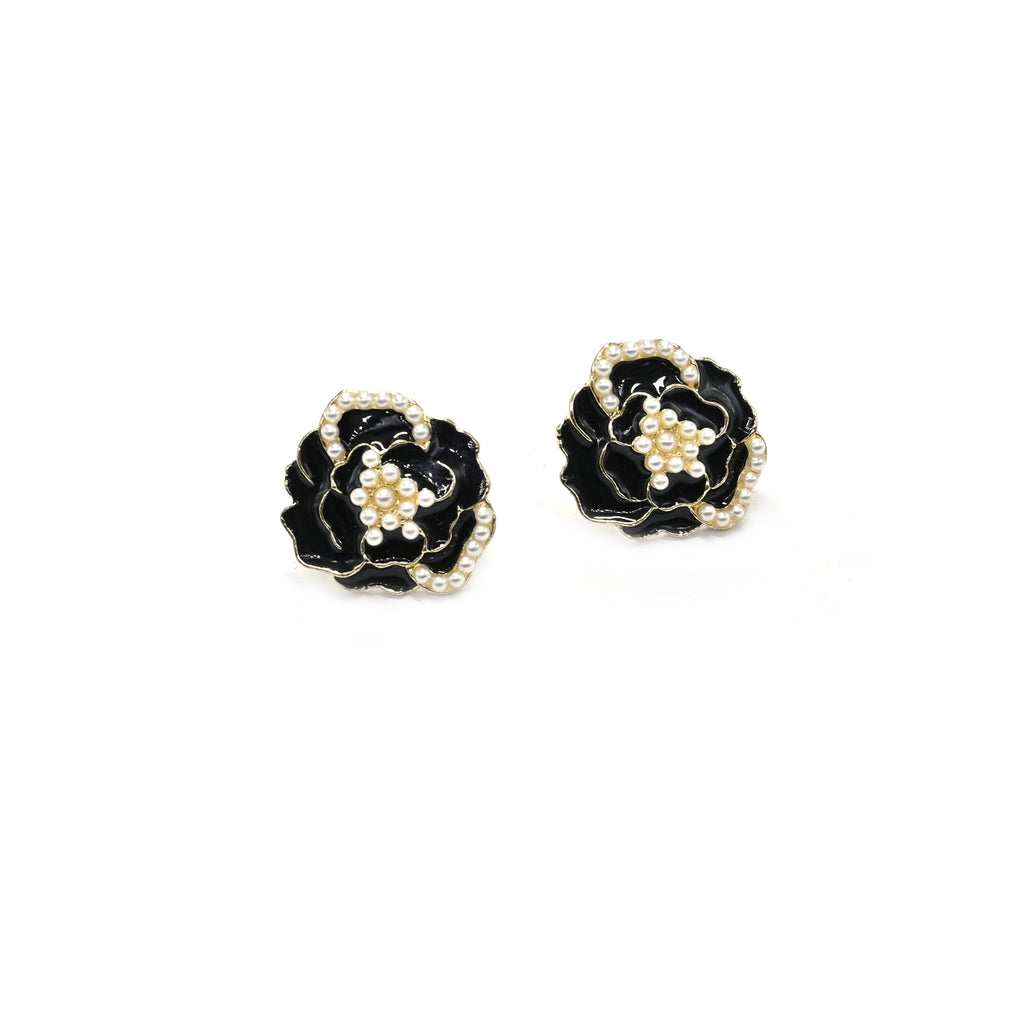 Midnight Bloom Stud Earrings