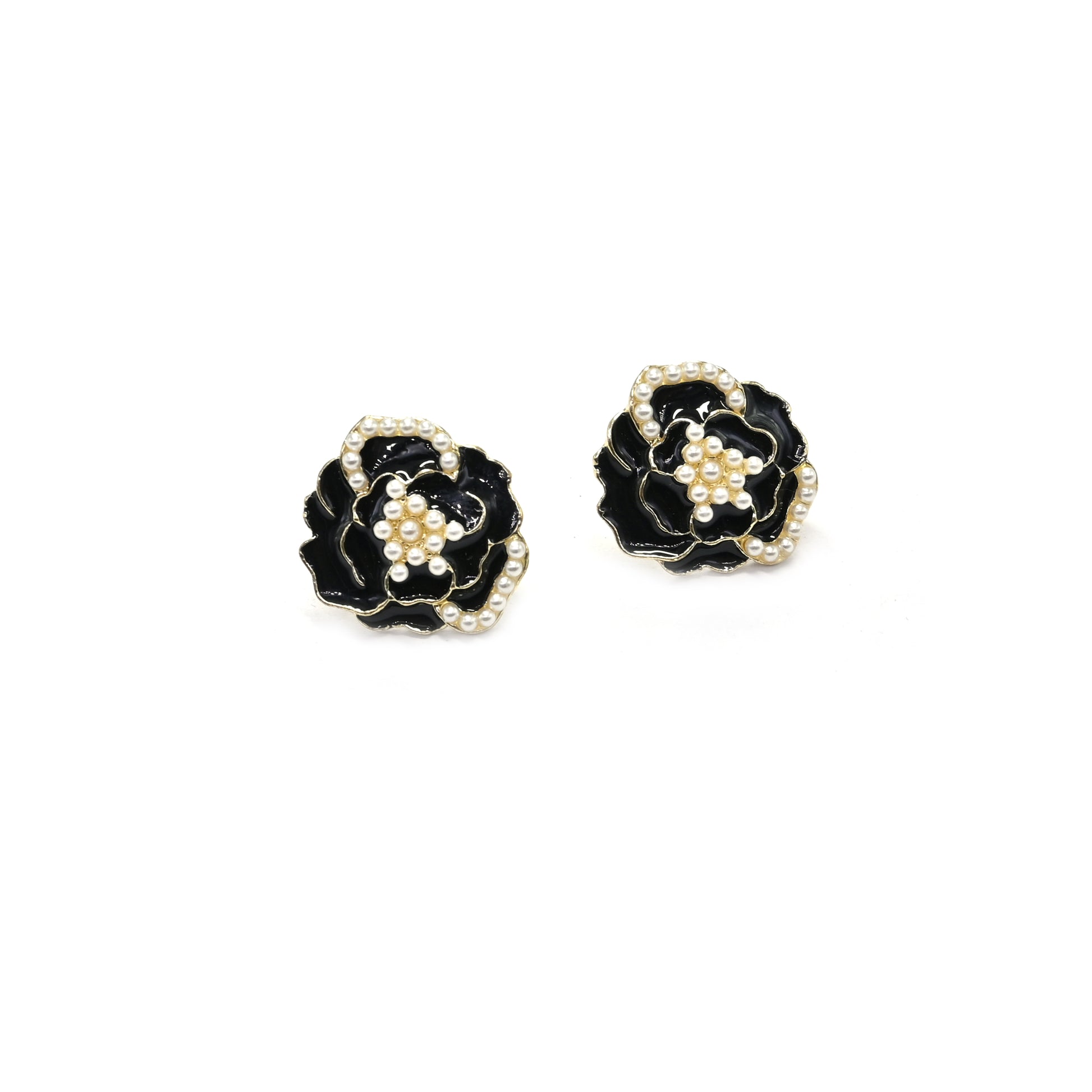 Midnight Bloom Stud Earrings