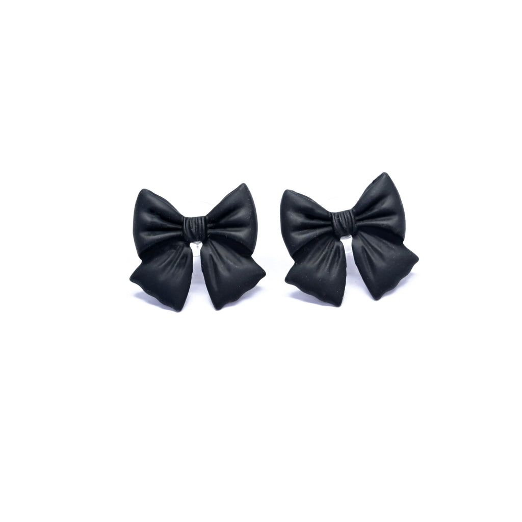 Midnight Knot Stud Earrings
