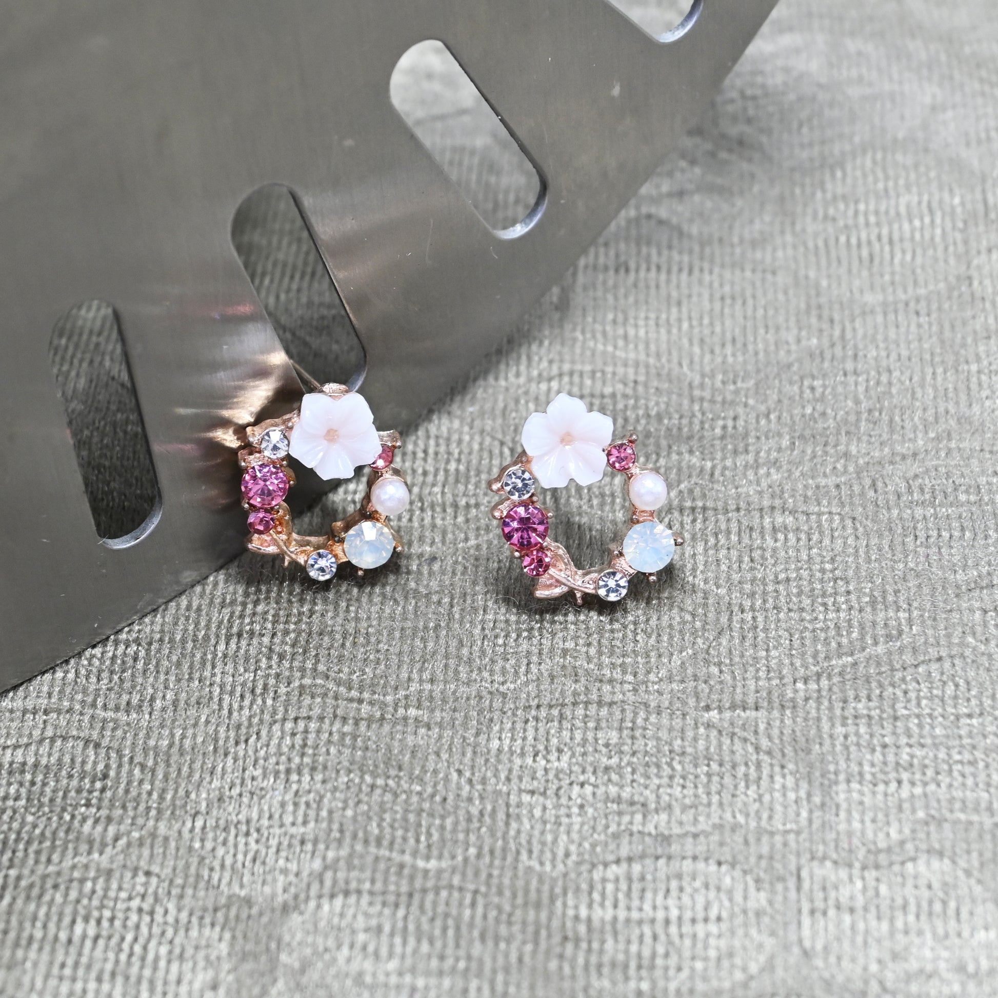 Princess Tiara Stud Earrings