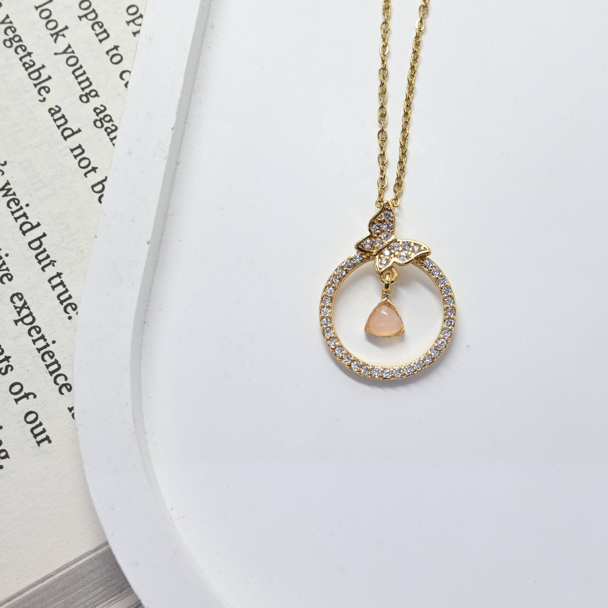 Whisper in Rose Necklace