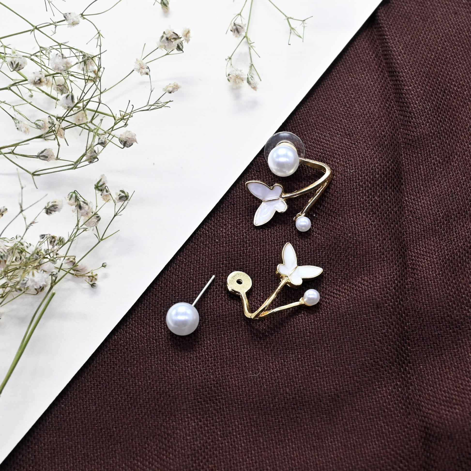 Moonfly Stud Earrings