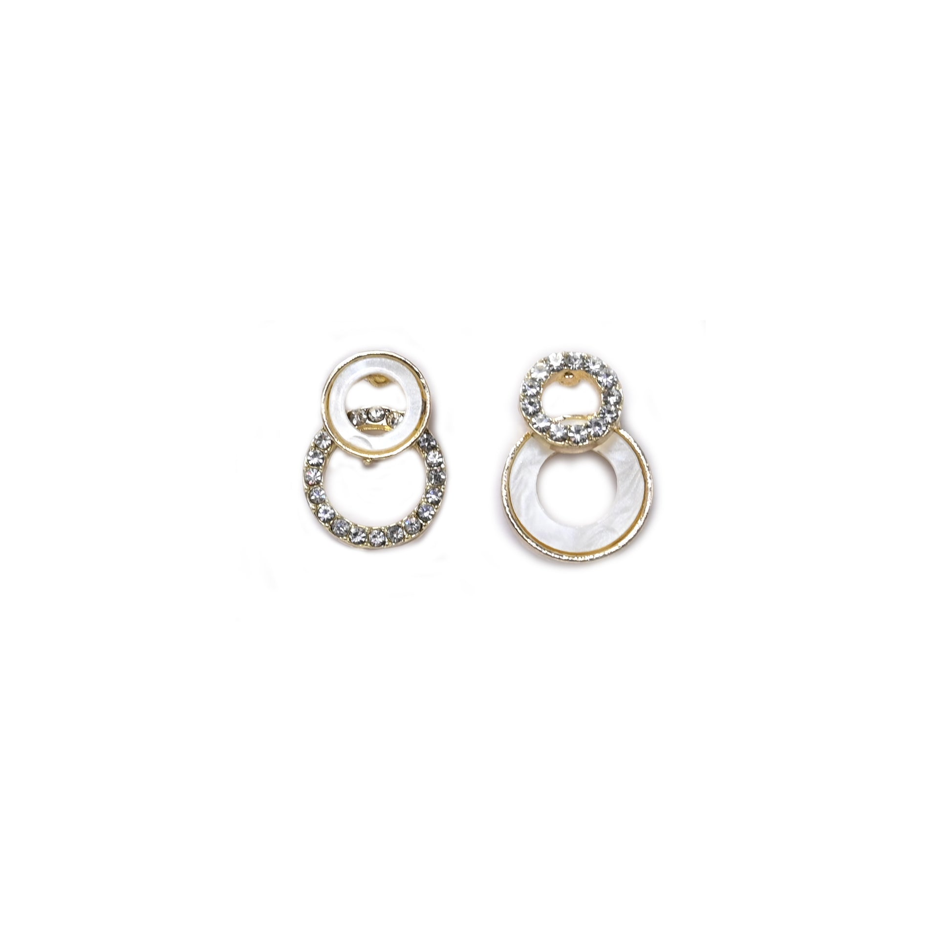 Circle of Shine Stud Earrings
