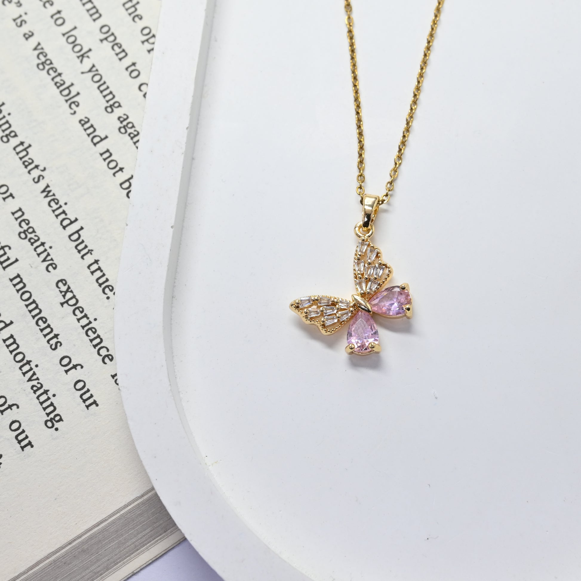 Blush Flutter Necklace