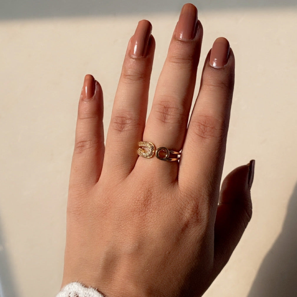 Safety Pin Spark Ring