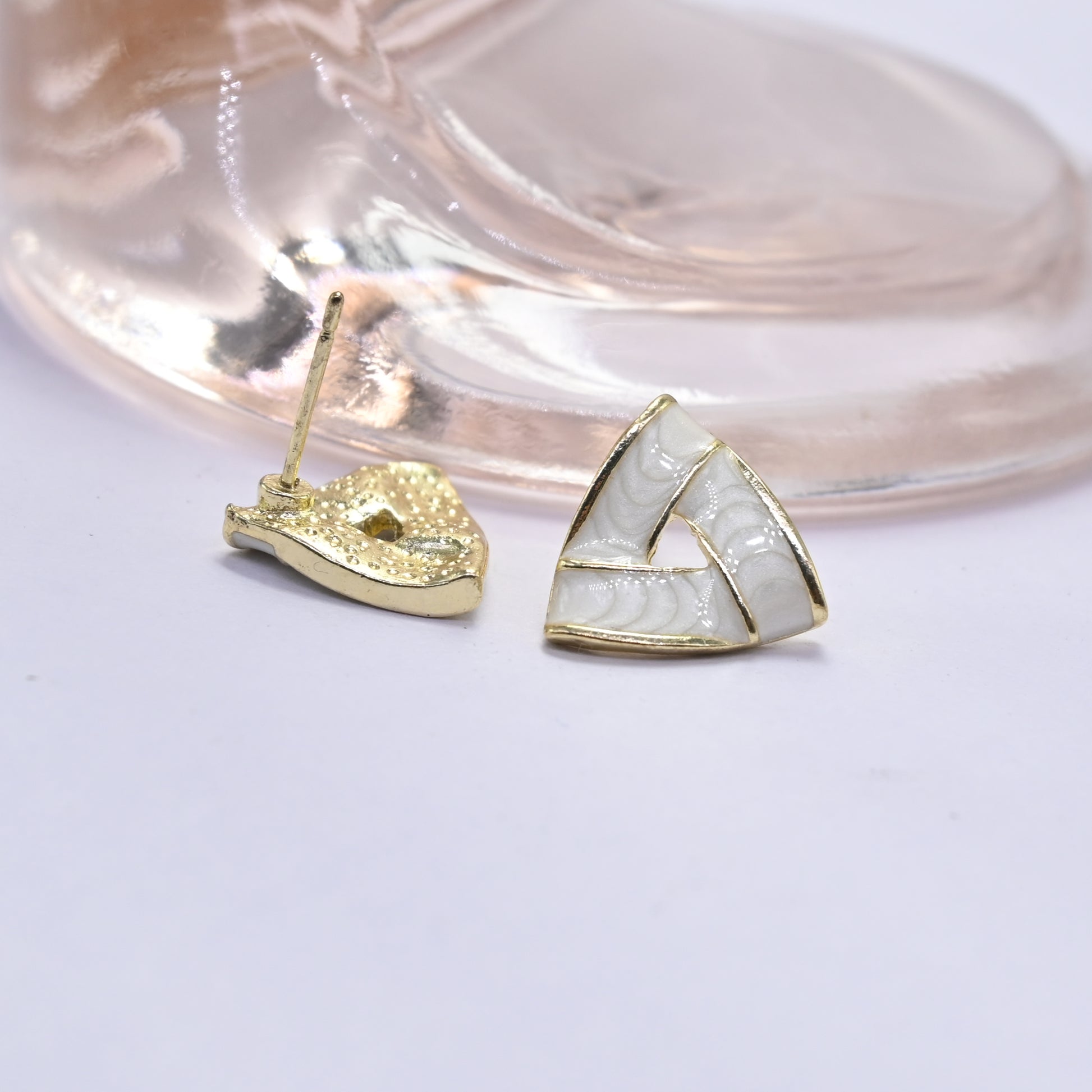 Dainty Prism Stud Earrings