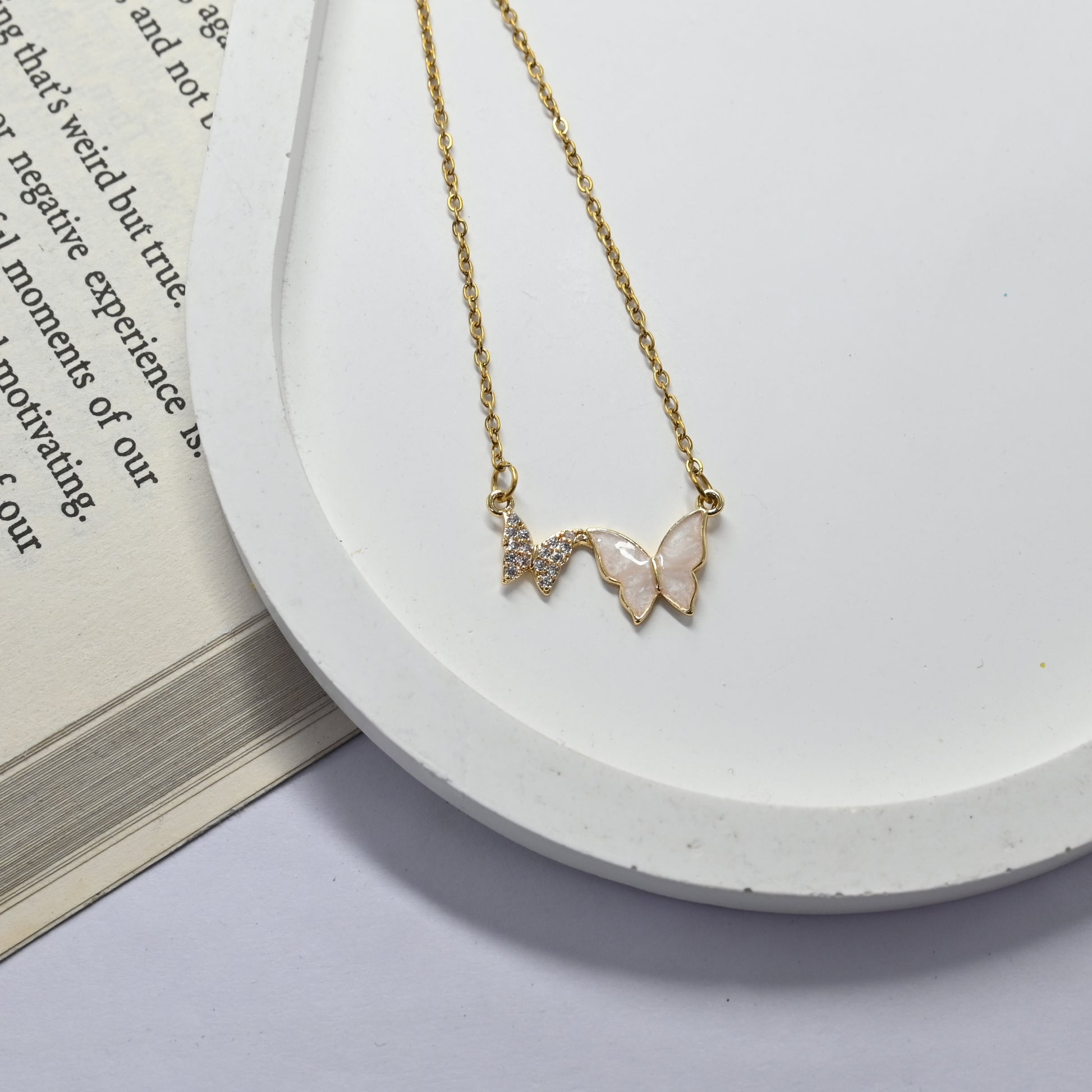 Twin Butterfly Necklace