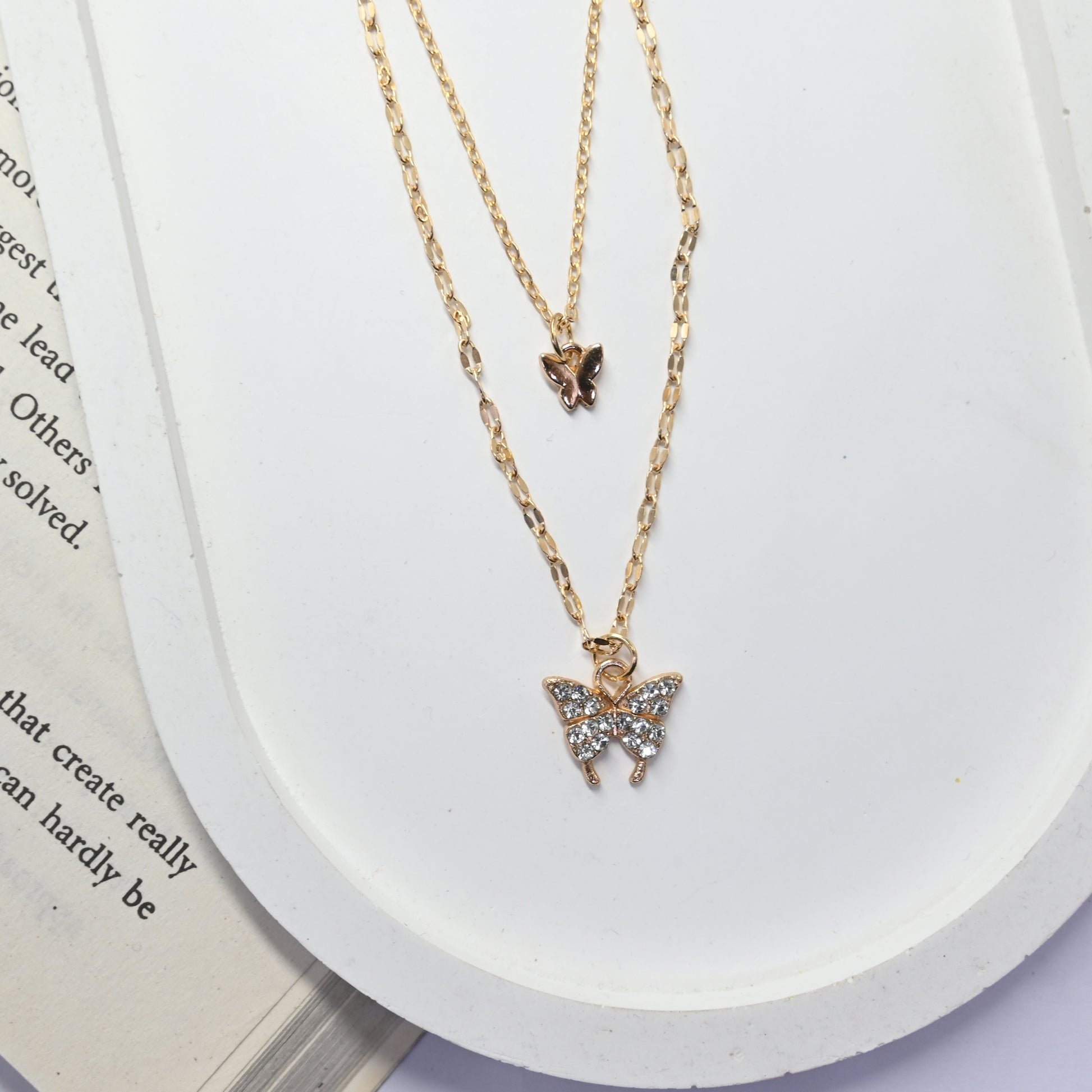 Fluttering Butterfly Necklace