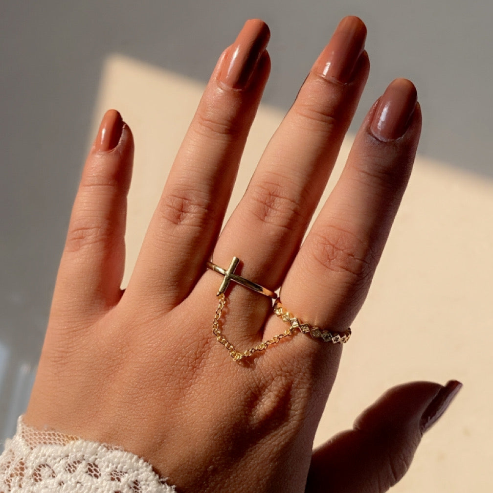 Linked in Love Ring