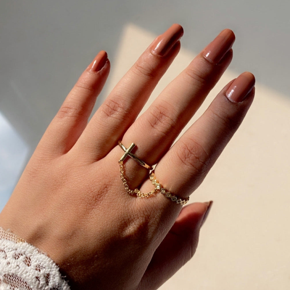 Linked in Love Ring