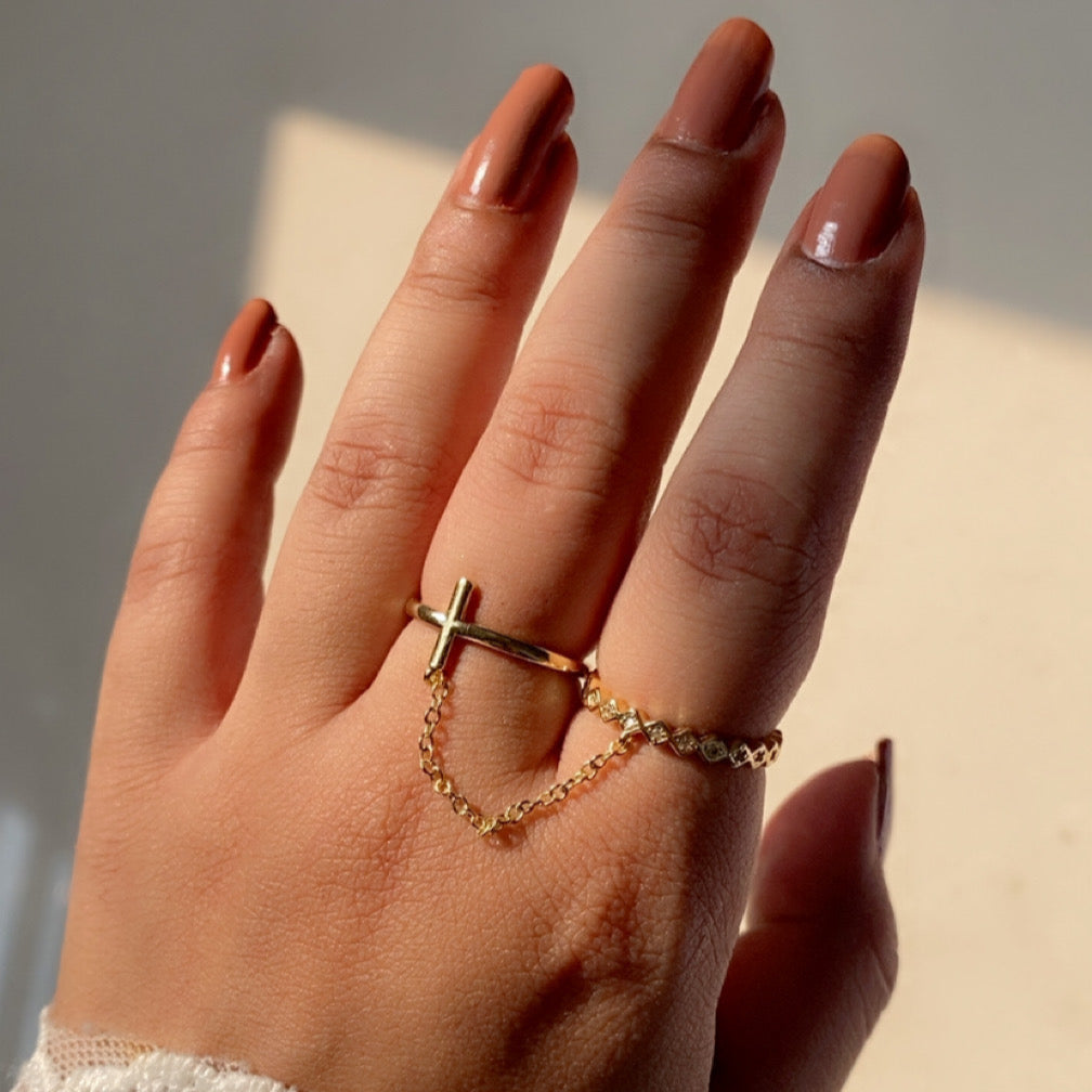 Linked in Love Ring