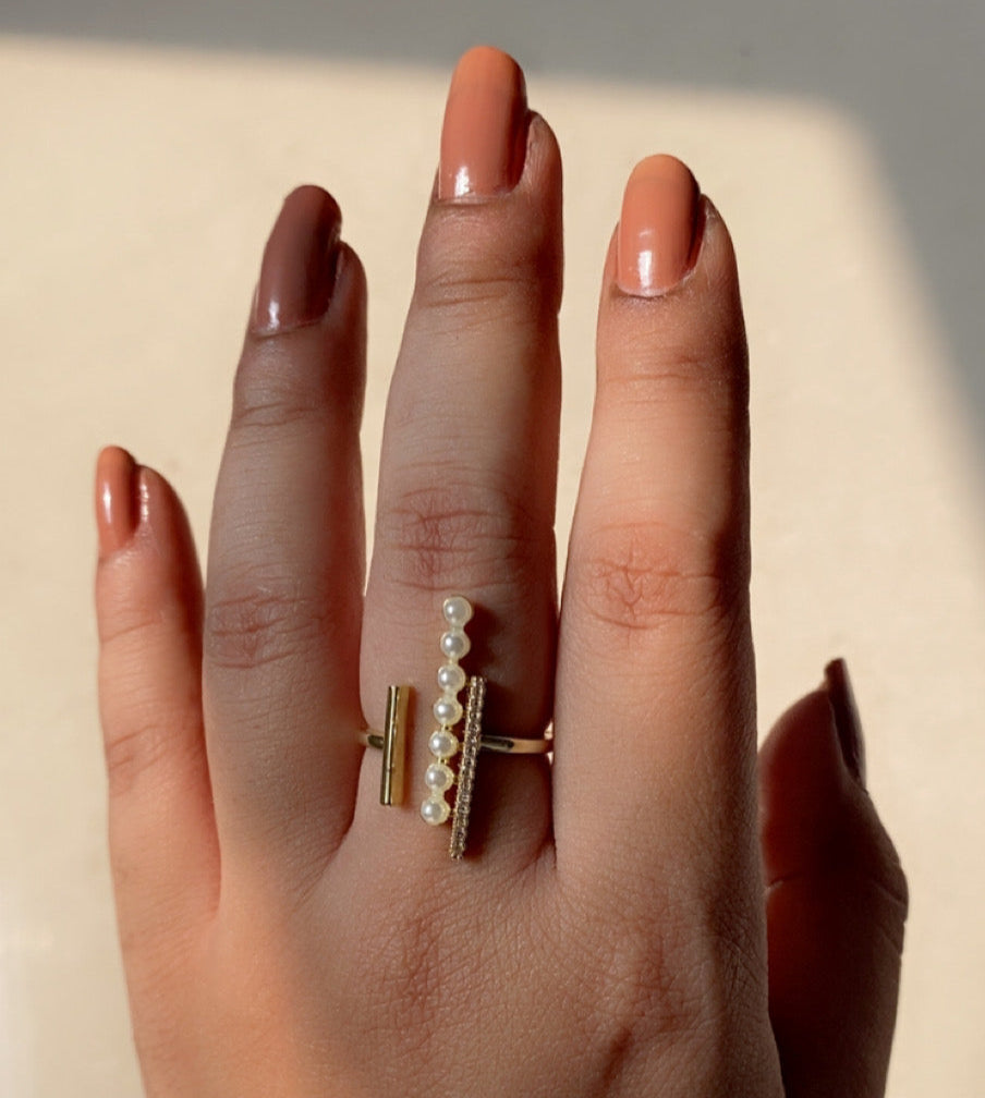 Pearl Drama Ring