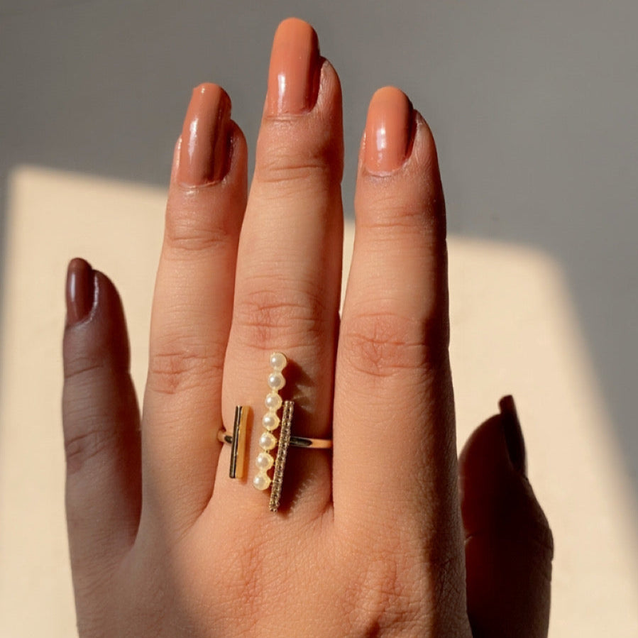 Pearl Drama Ring