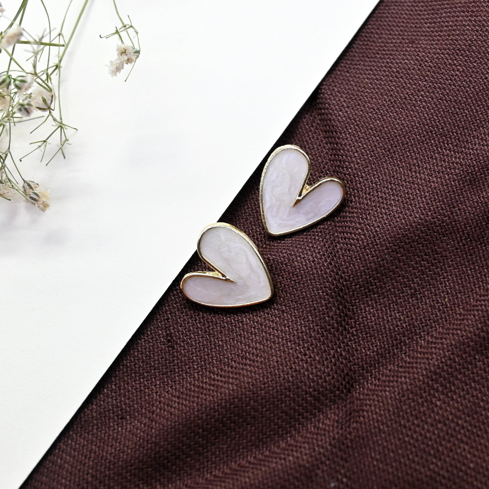 Ivory Kiss Stud Earrings