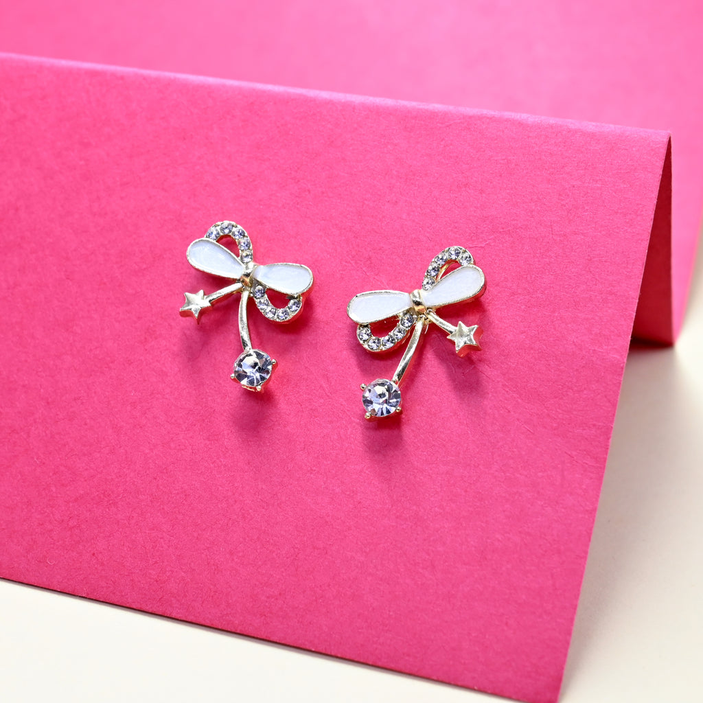 Bowed Grace Stud Earrings