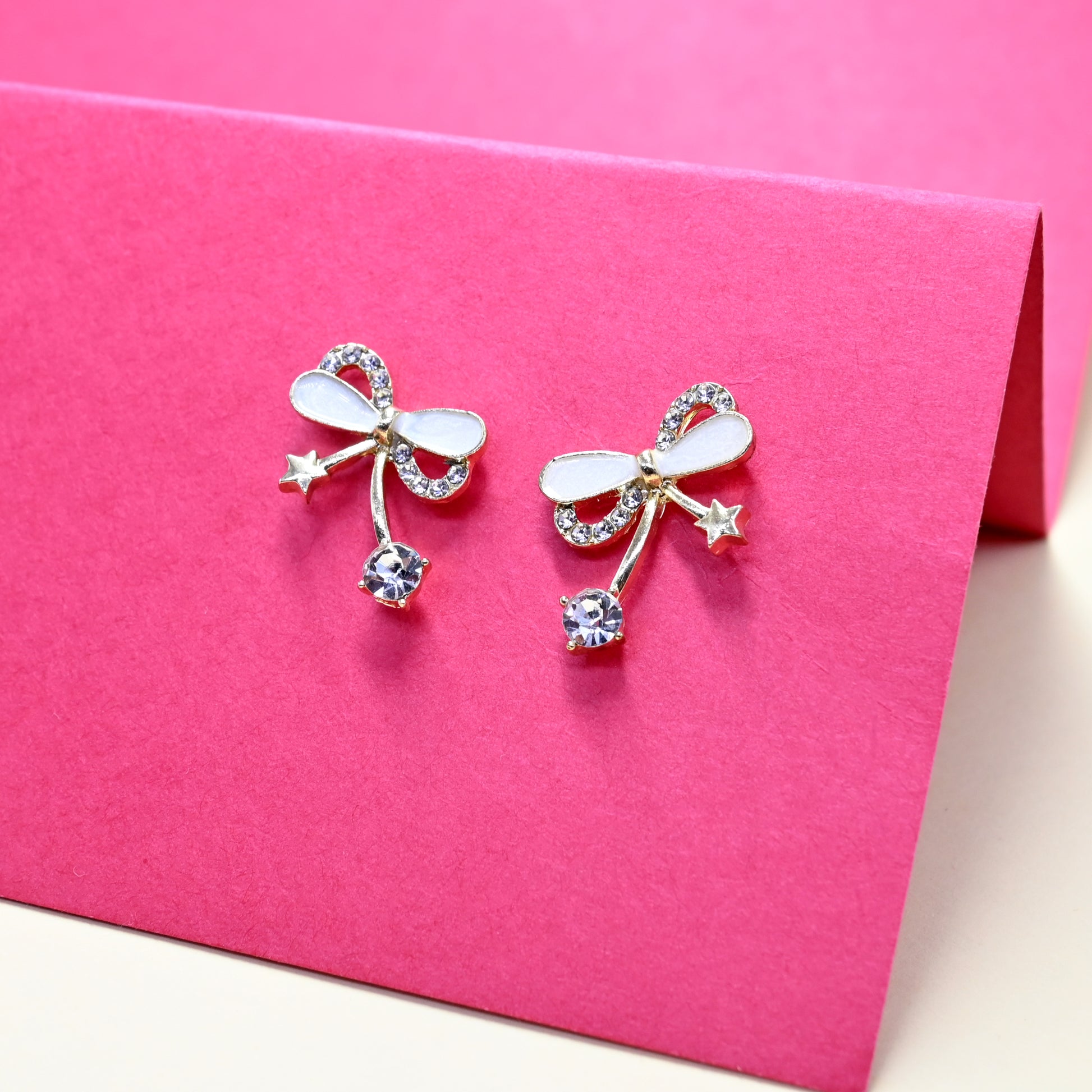 Bowed Grace Stud Earrings