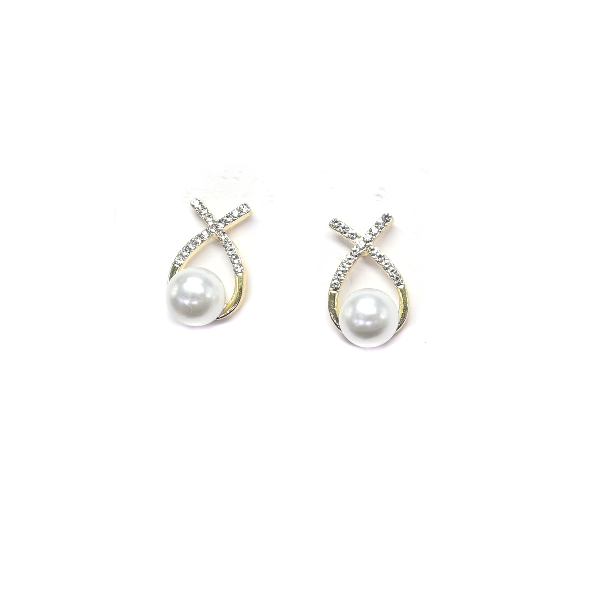 Gleam Pearl Stud Earrings