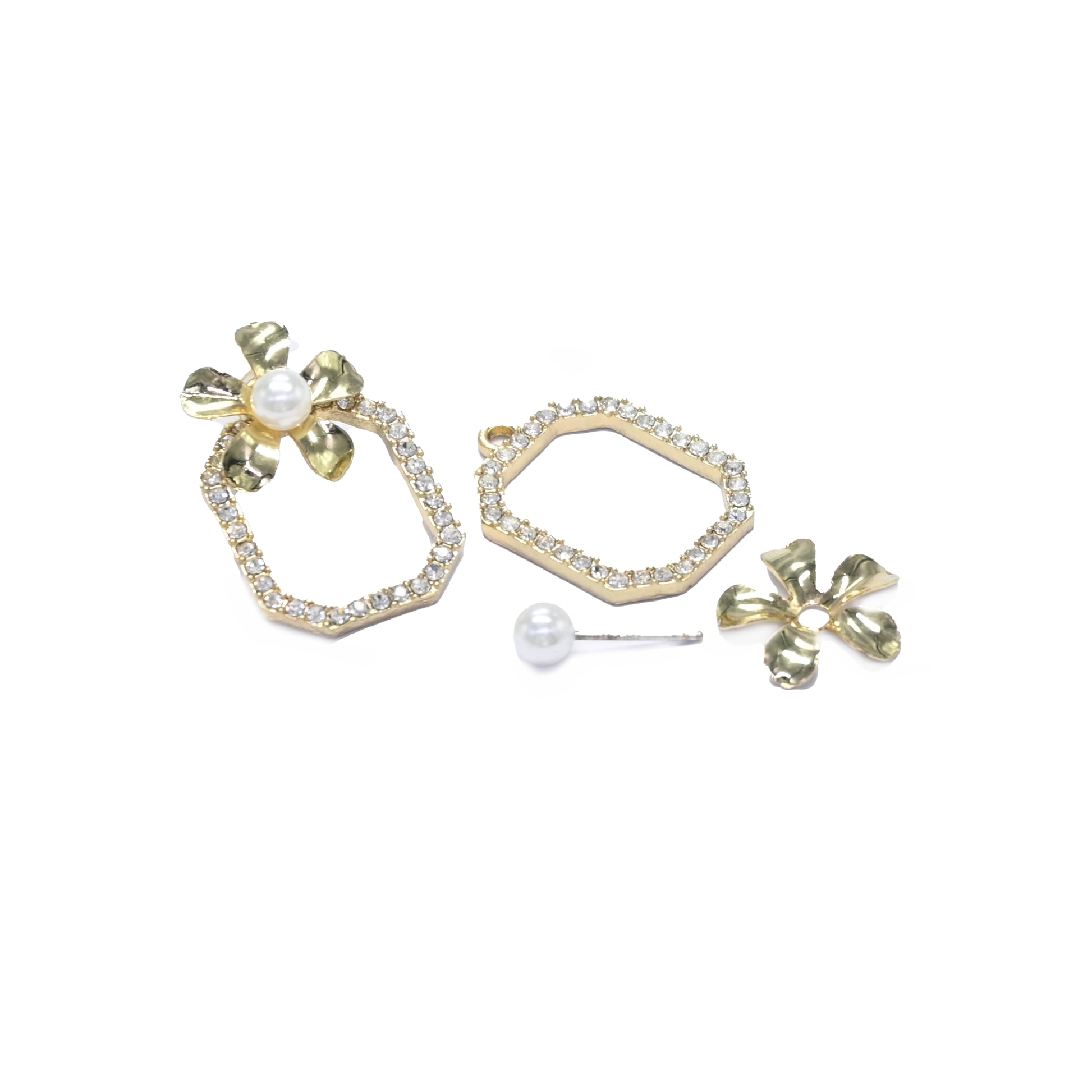 Three-In-One Flora Stud Earrings