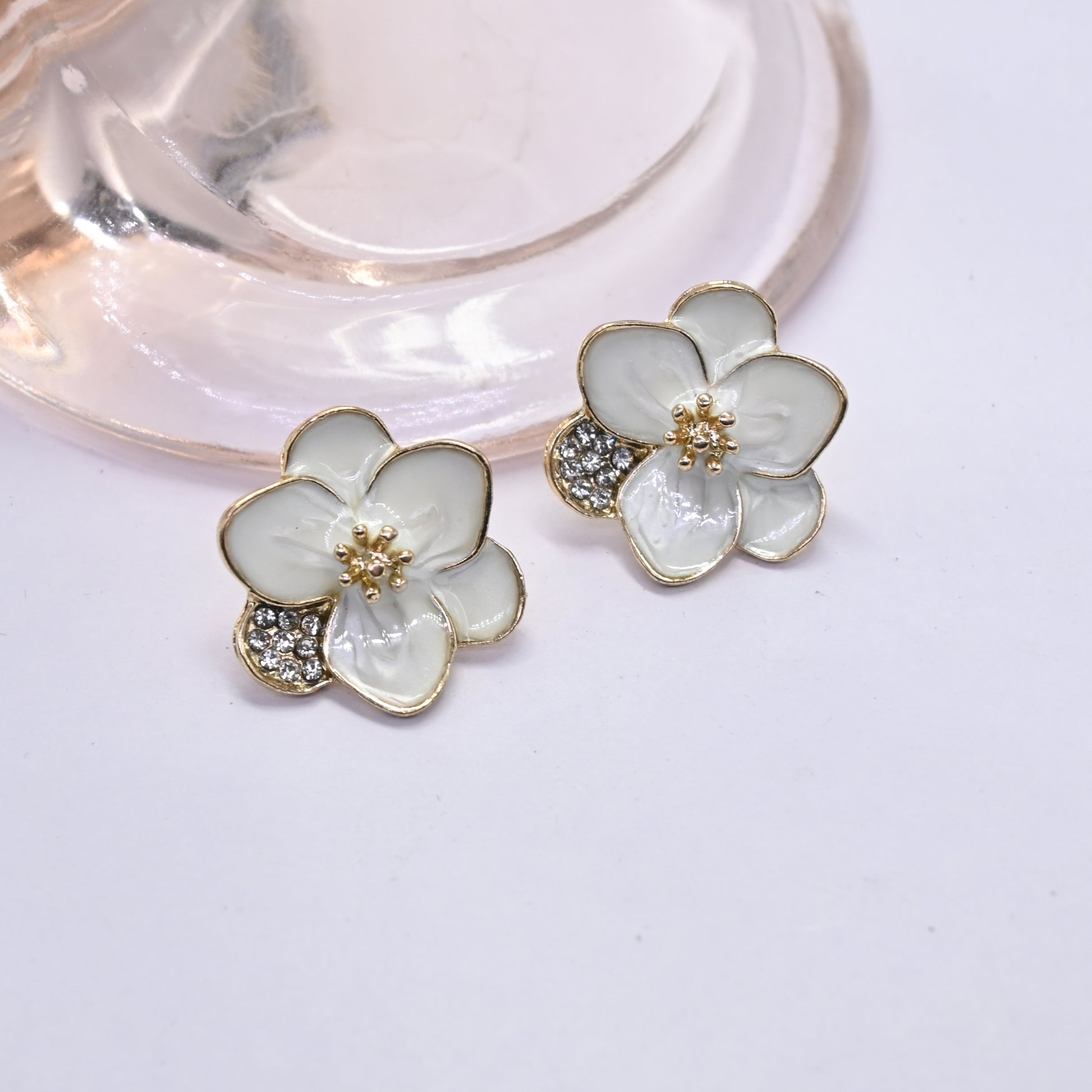 Sparkling Florette Stud Earrings