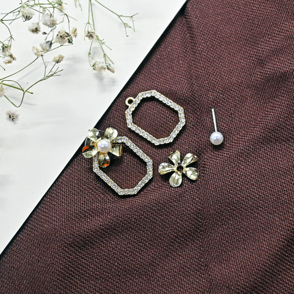 Three-In-One Flora Stud Earrings