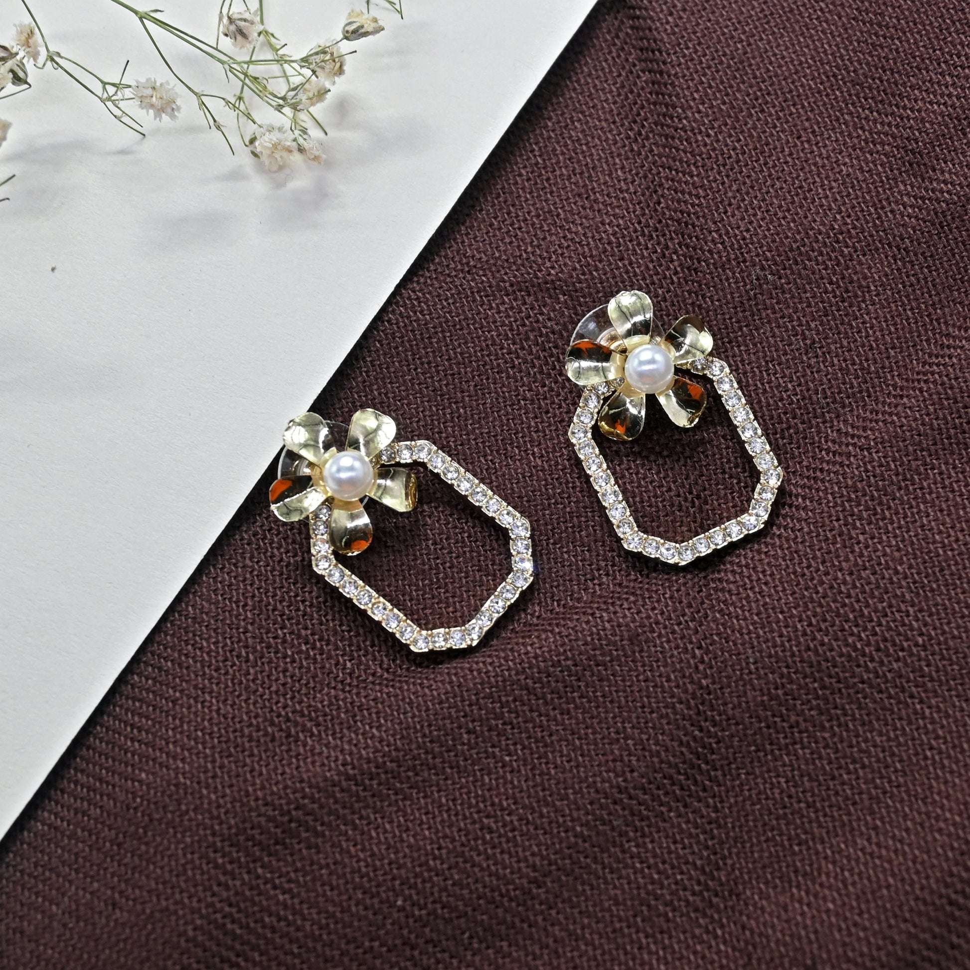 Three-In-One Flora Stud Earrings