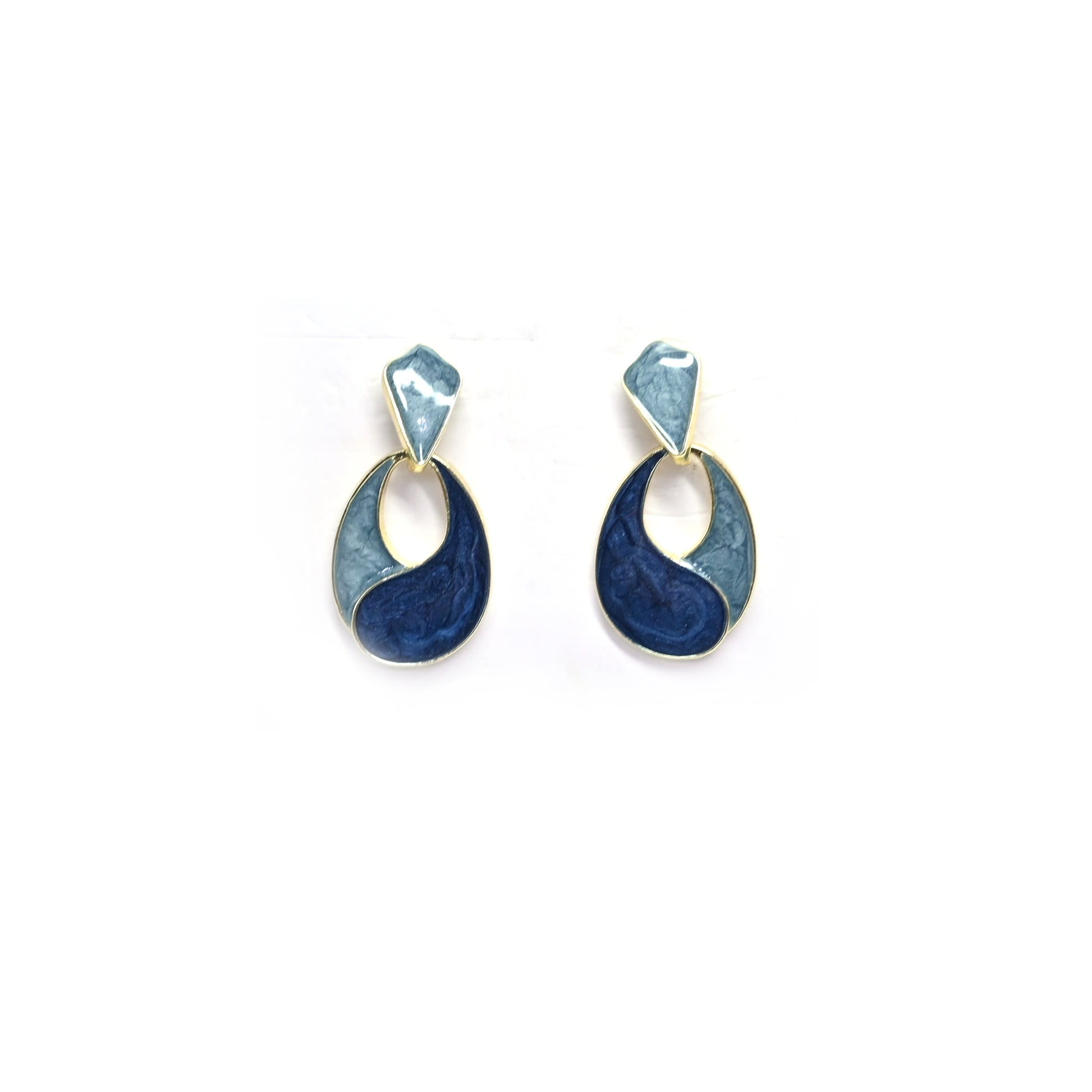 Shades Of Blue Stud Earrings