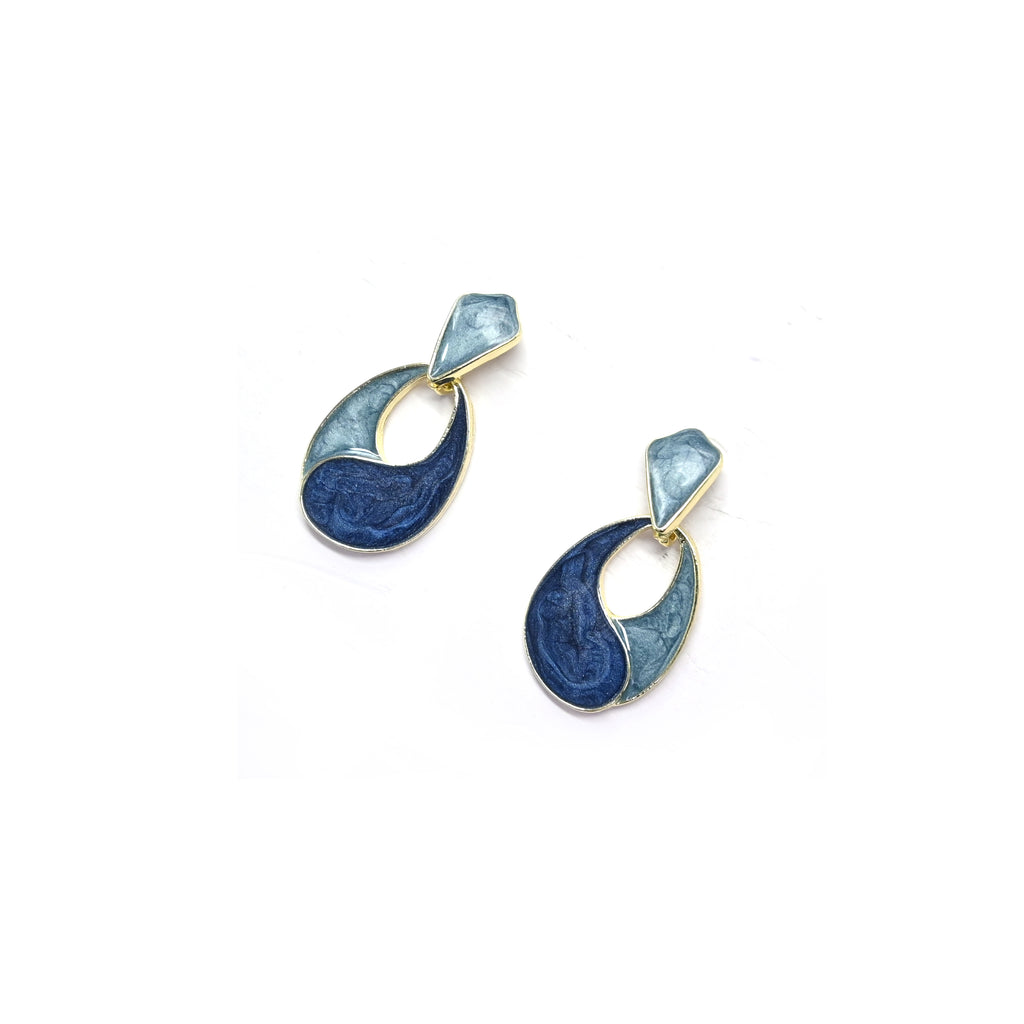 Shades Of Blue Stud Earrings