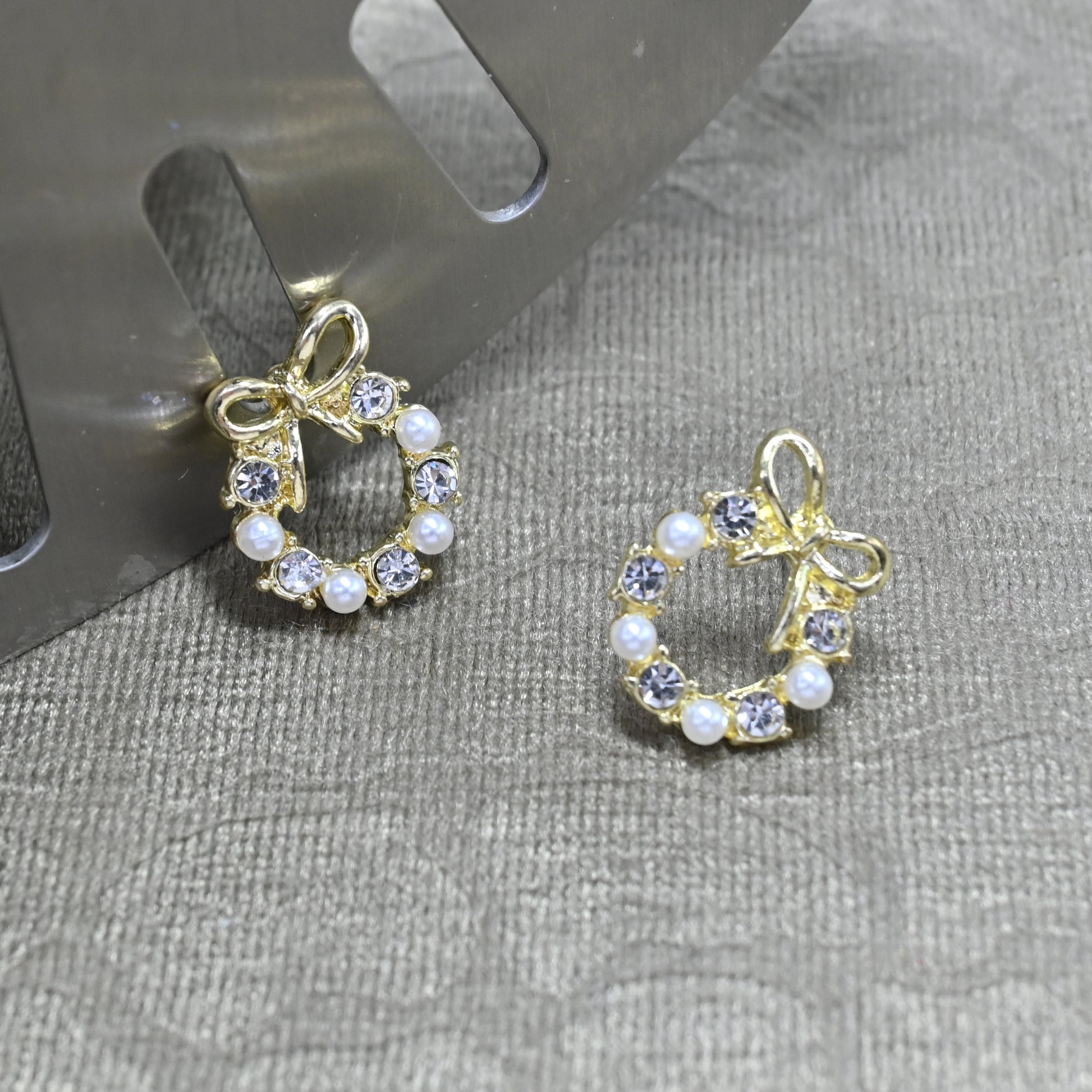 Pretty Bow Stud Earrings