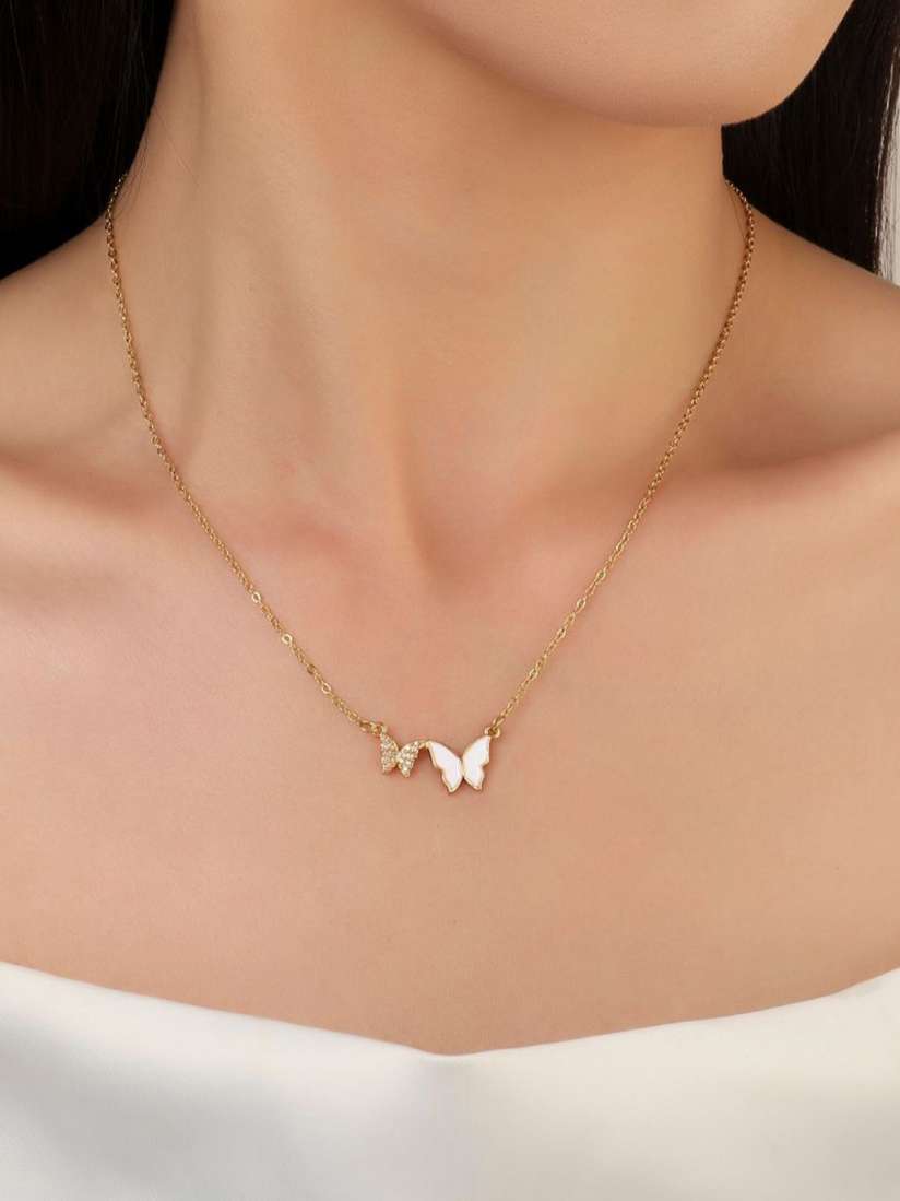 Twin Butterfly Necklace