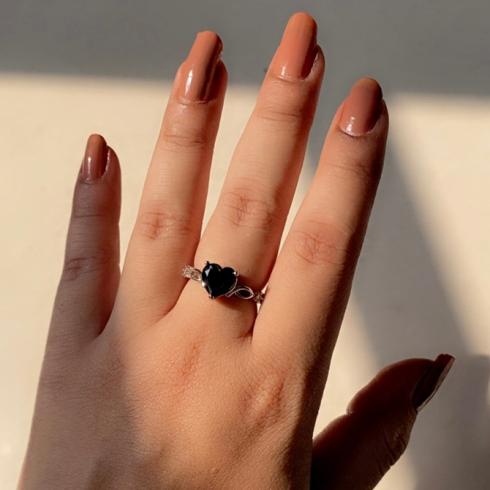 Black Heart Ring