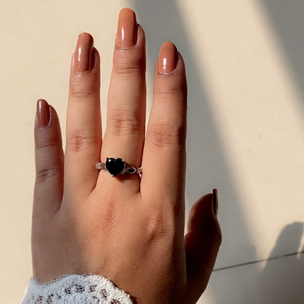 Black Heart Ring